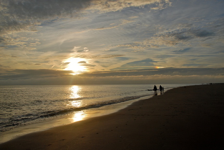 zonsondergang in Zeeland