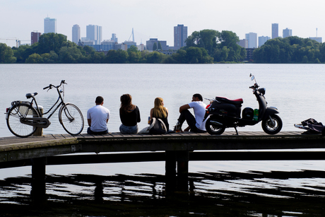 Jeugdig zicht op Rotterdam