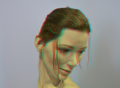 Lily by Jamie Salmon in 3D anaglyph