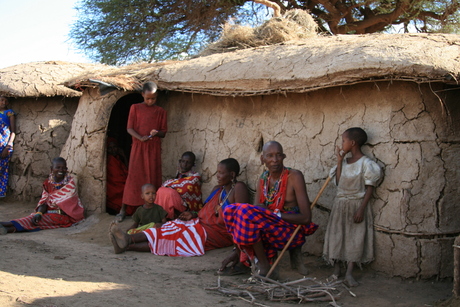 hoofd van de Masai
