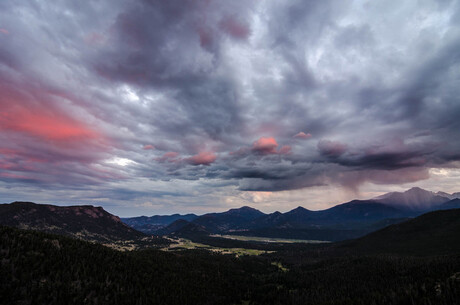 Sunset at Rocky Mountain National Park