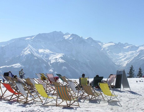 Relaxen in de sneeuw!