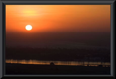 zonsopkomst luxor egypte