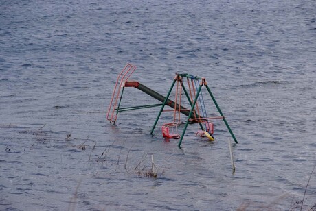 Hoogwater in de maas