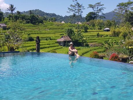 Serene rust middenin de Balinese rijstvelden