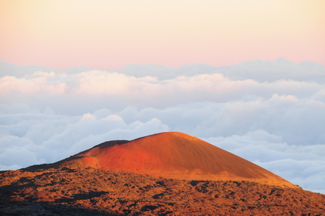 Zonsondergang op Mauna Kea