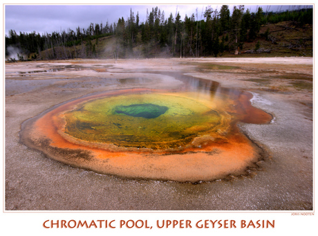 Chromatic pool in upper geyser basin