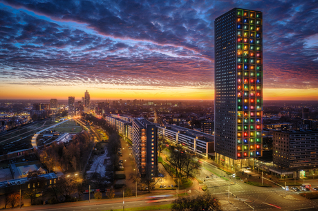 Sky on fire in Tilburg