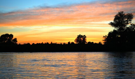 Zonsondergang Biesbosch