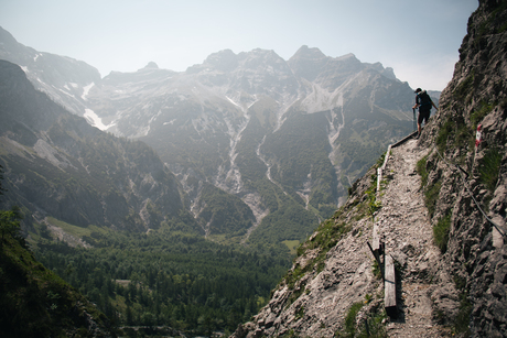 Huttentocht in de Alpen