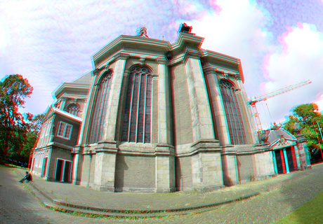 Nieuwekerk Den Haag 3D Fish-eye