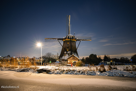 molen in de sneeuw 