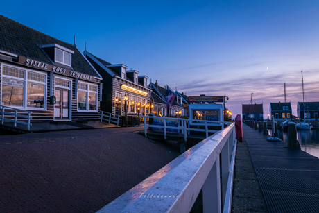 Marken tijdens het blauwe uurtje