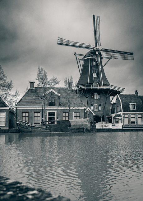 bewolkte dag in Meppel