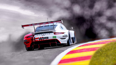 Porsche 911 RSR Le Mans 2020 op schaal 1/43 