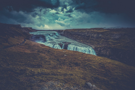 Vintage gullfoss