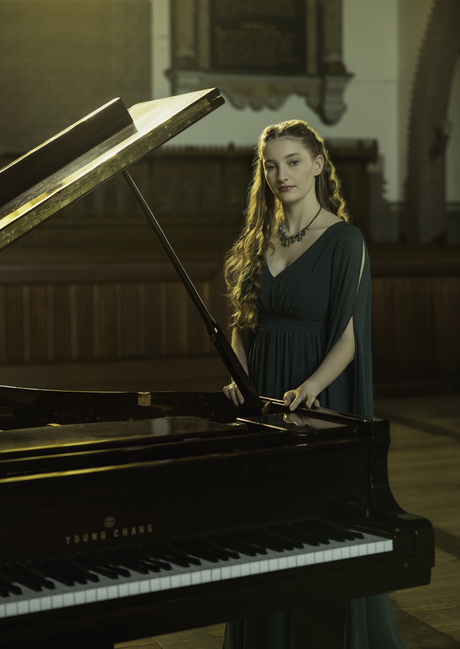 In het prachtige zonlicht.