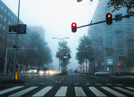 The Hague in fog 