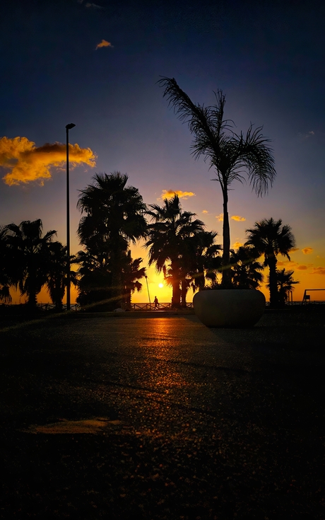 Sunset in Sicilië 