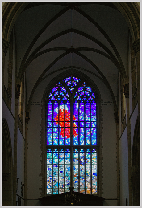 Glas in lood in Grote Kerk Haarlem