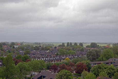 Leiden gezien vanaf 8 hoog