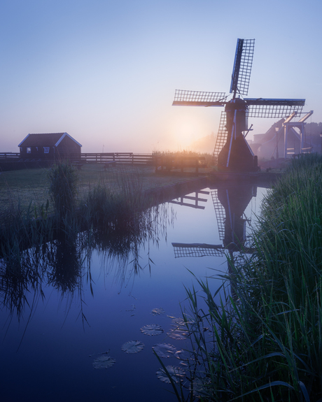 Zonsopkomst bij Zaanse Schans