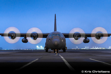 C-130 prop blur