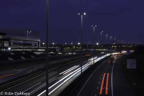 Lichtstrepen op de E313