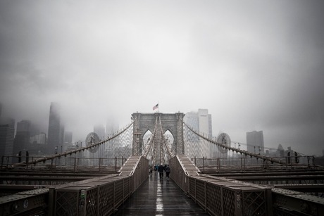 New York in de mist