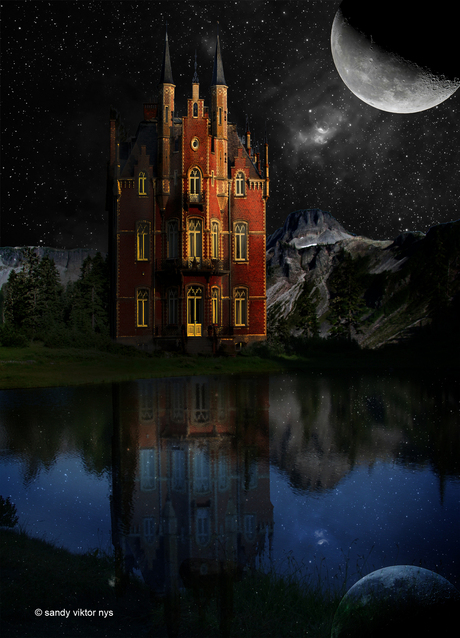 het vreemde kasteeltje nacht