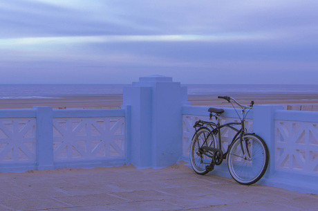 Fiets aan het strand