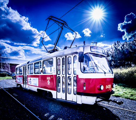 Leuke tram te Praag