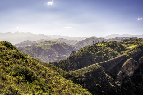 Gelaagdheid in het landschap van Gran Canaria