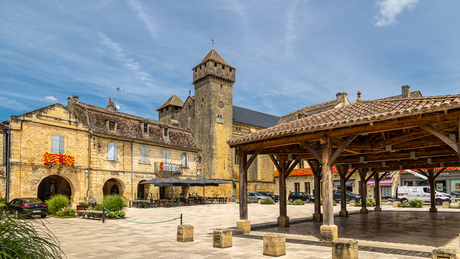 Marktplaats in Dordogne