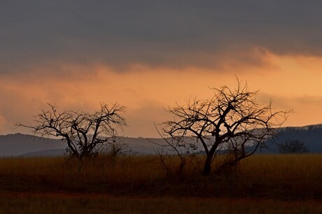 Zonsondergang in Swaziland