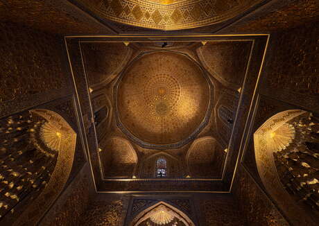Plafond van Gur-e Emir Mausoleum (Oezbekistan)