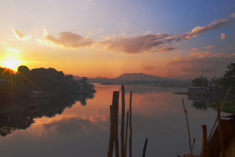 Sunset in Bangladesh