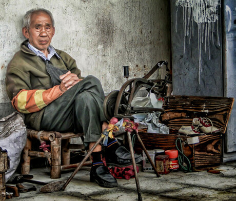 Schoenmaker gemaakt in China
