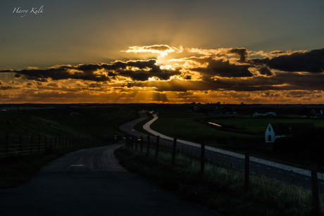 Zonsondergang op Texel 