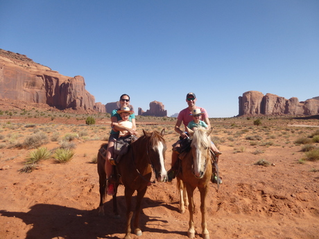 Horseback riding in Monument Valley