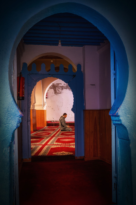 Muslim prayer in the mosque