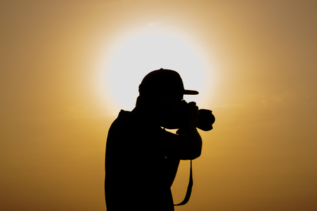 Fotograaf in actie