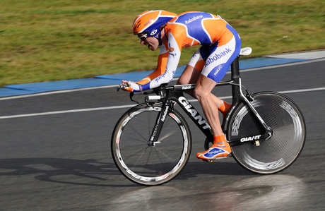 Bram Tankink tijdens de Vueltaproloog in Assen 2009