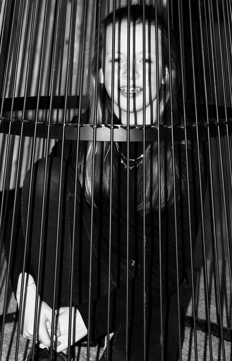 Trapped in a cage