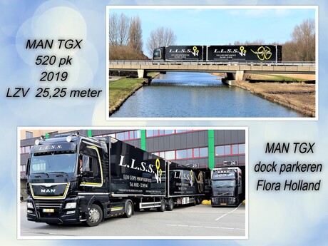 Collage  VERRASSING    TRUCK TIME  extra Lang  MAN  TGX 18.520 uit 2019 