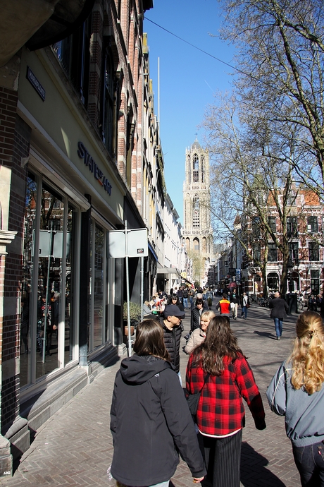 de zonneweg naar de toren   