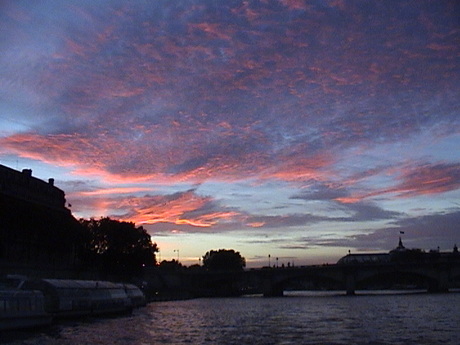 Seine bij avond