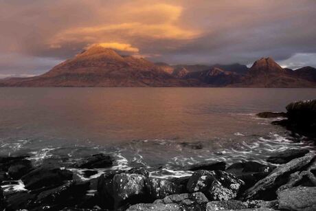 Isle of Skye, Elgol Beach just before sunrise