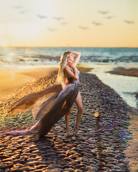 Sunset at Scheveningen Beach