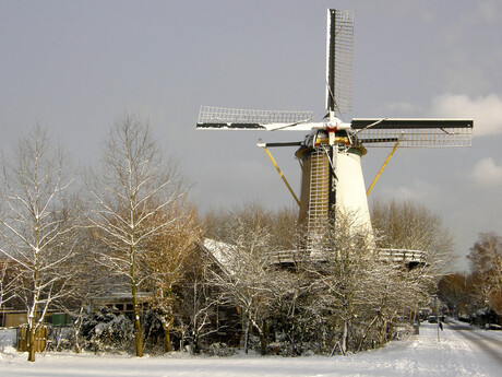 Oud-Hollandsch winterlandschap